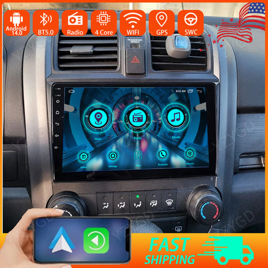 GPS WiFi Screen for Honda CRV 2007-2011 Apple Carplay Android Car Stereo Radio