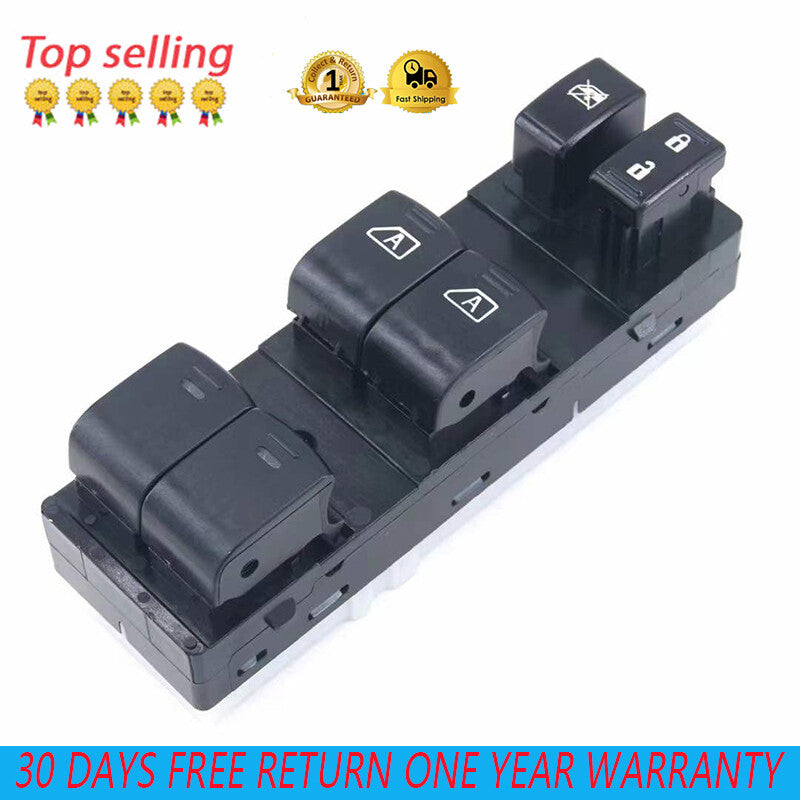 Suitable for 2009 and 2010 for Infiniti FX35 3.5L, model 25401-1CA3B, left front drive window switch.