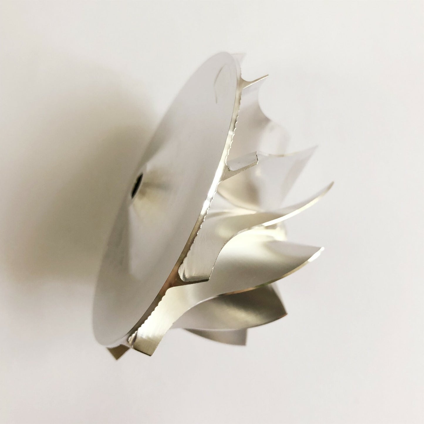RHF55 52.56/68.00 mm 11+0 blade high-perforation turbine blank compressor wheel