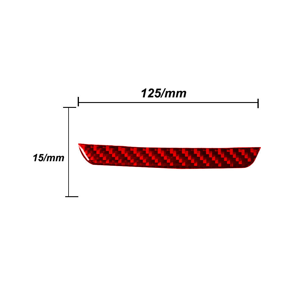 Red Carbon Fiber Gear Shift Panel Below Frame Cover for Subaru Forester 2005-08