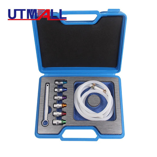 8-piece set of 6-point brake wrench for bleeding, including a 1.2-meter blood vessel outlet.