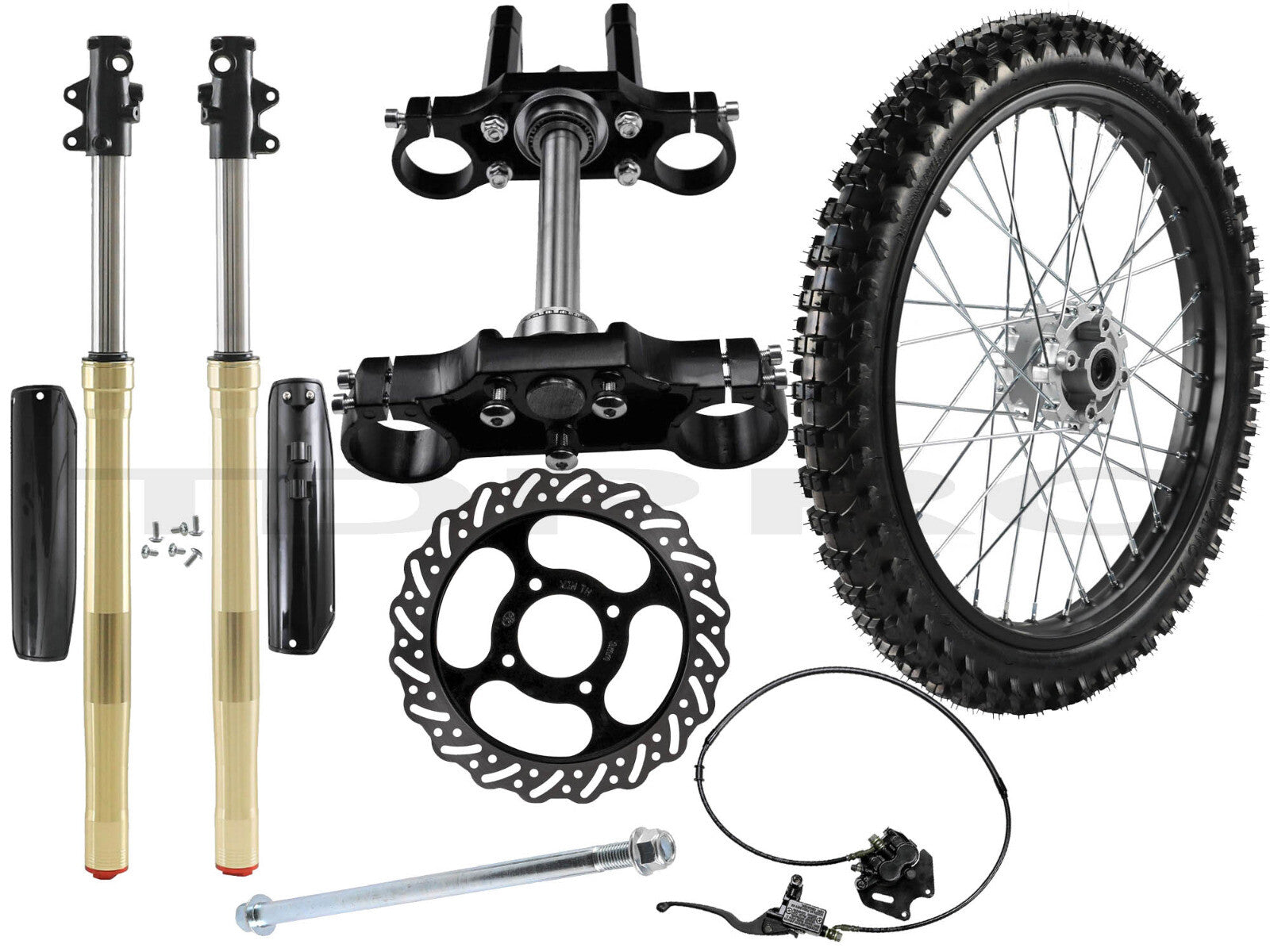 19-inch wheels, 70/100-19 tires + front fork, three-groove bicycle, for Honda SSR 125cc 150cc 200cc