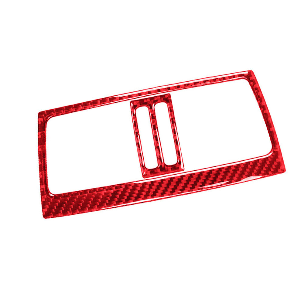 Red Carbon Fiber Rear Vent Outlet Cover Trim for BMW X5 E70 X6 E71 2008-13 TypeB