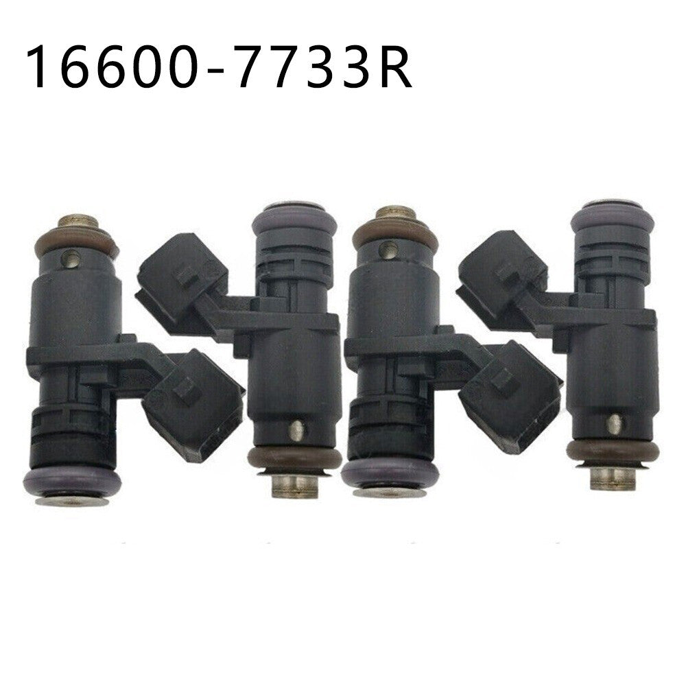 4PCS Car Fuel Injector 16600-7733R Fit for Renault Sandero Stepway 200 New