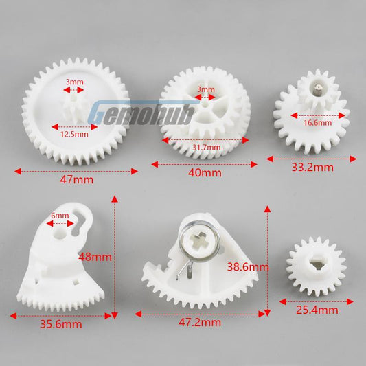 6PC Rear Trunk Lock Actuator Motor Gear for Mercedes-Benz R300 R350 R500 R63 AMG