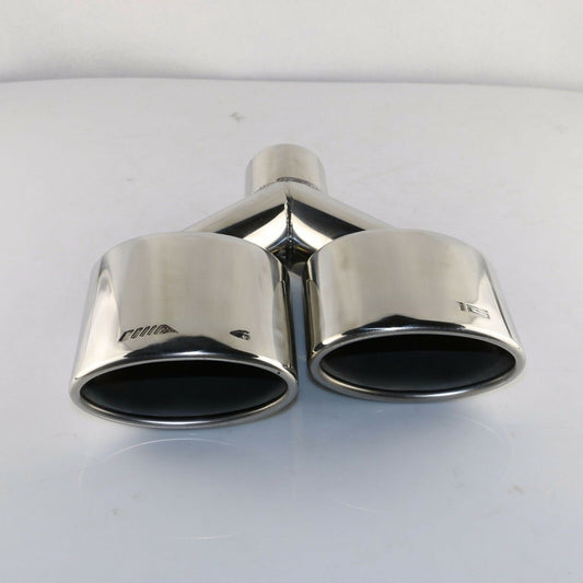 Right 2.1'' AMG Dual Universal Stainless Steel Oval Exhaust Tip for Benz c300