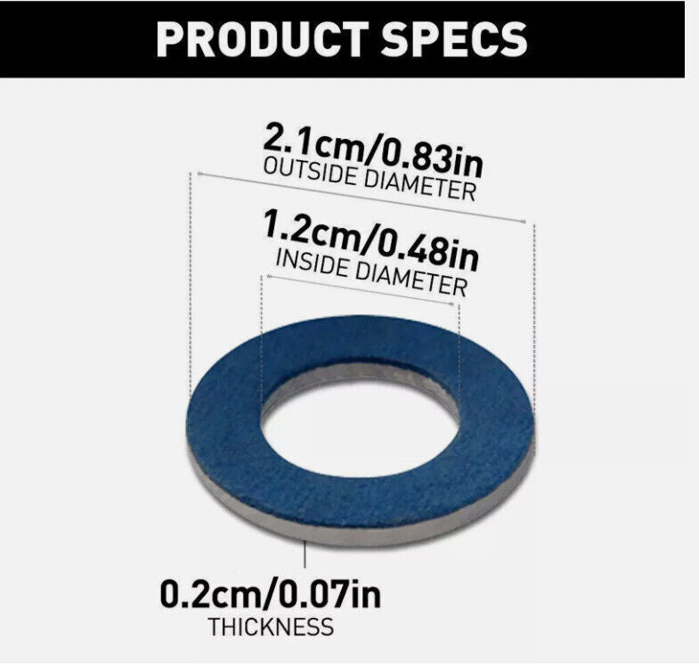 50x Fit for Toyota 9043012031 Oil Drain Sump Plug Washers Gasket