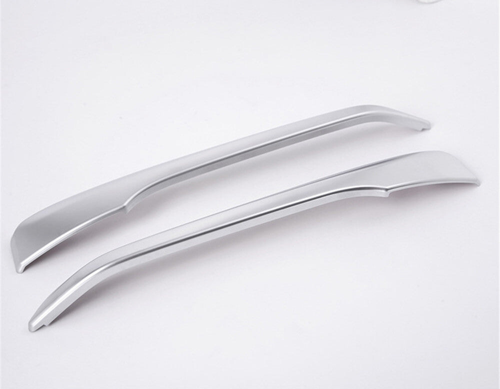 Silver ABS Front Fog Light Lamp Strip Cover for BMW X1 F48 2016-2019 Accessories