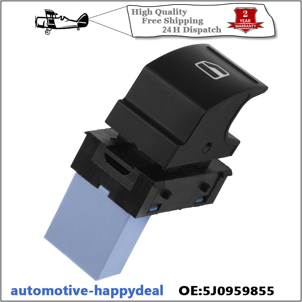 2X SWITCH CONTROL BUTTON ELECTRIC WINDOW LIPPED 5J0959855 for VW for GOLF for SEAT IBIZA