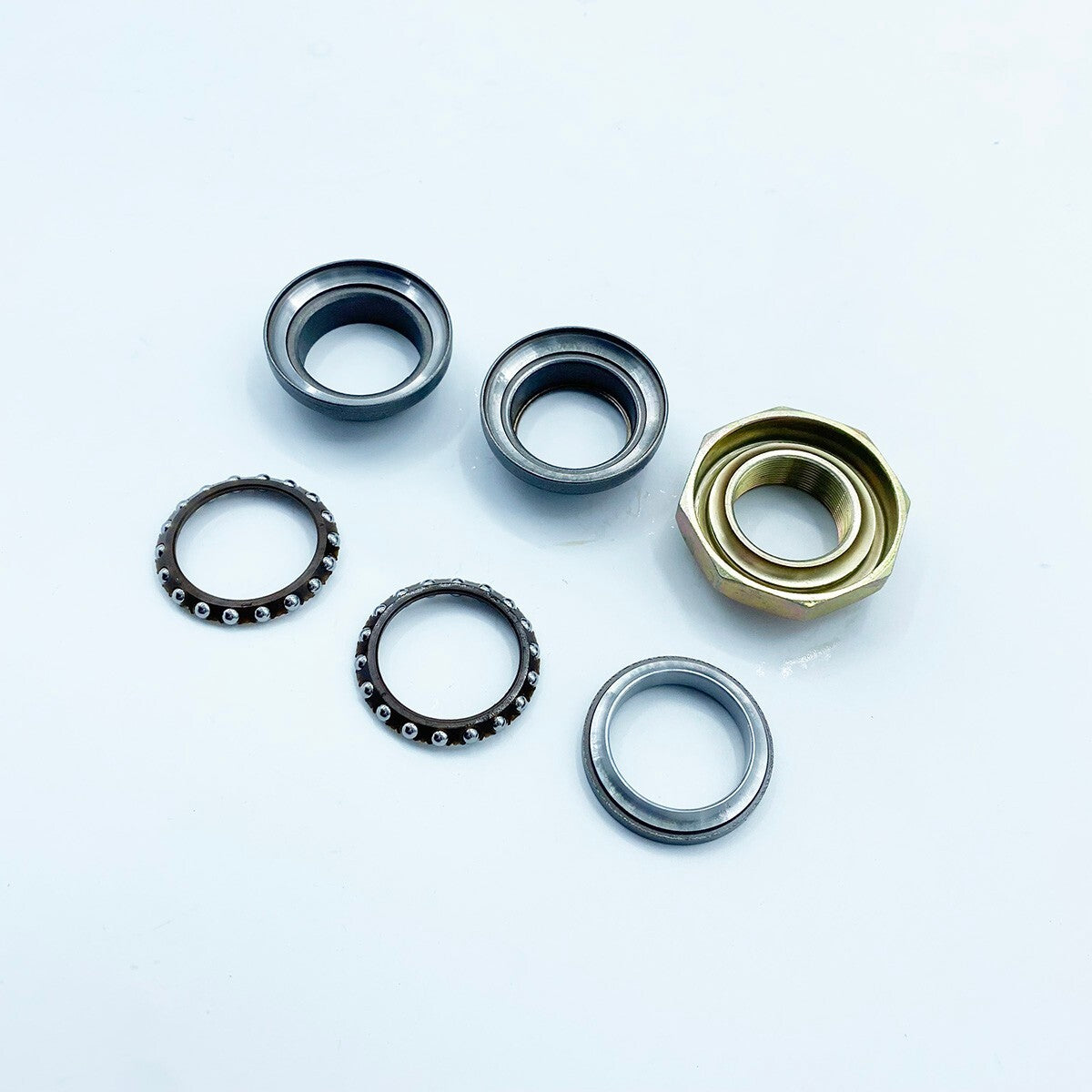 6Pcs Steering Stem Bearings Head Race Set for Yamaha PW50 PW 50 1981-2013