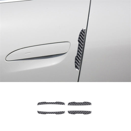 Carbon fiber door anti-collision trim for Porsche Taycan 2019-2022