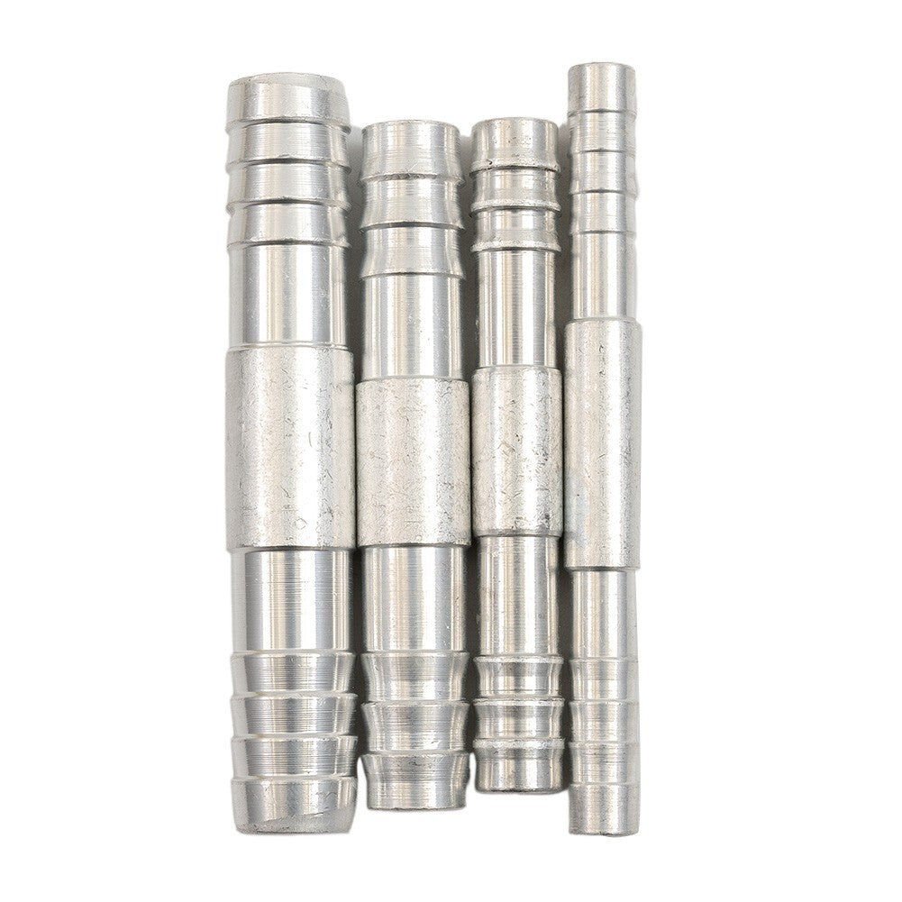 A/C Hose Barb Straight Splice Push-In Fitting Aluminium 6/8/10/1