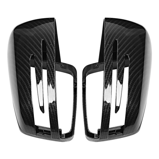 Real Carbon Fiber Side Mirror Cover Cap Add On for Benz W204 W212 W218 W176 AT