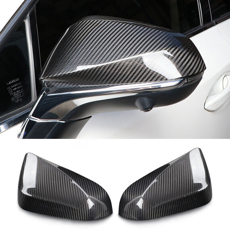 Carbon Fiber Side Rearview Mirror Cover Trim for Lexus NX250 350 450h 2022-2023