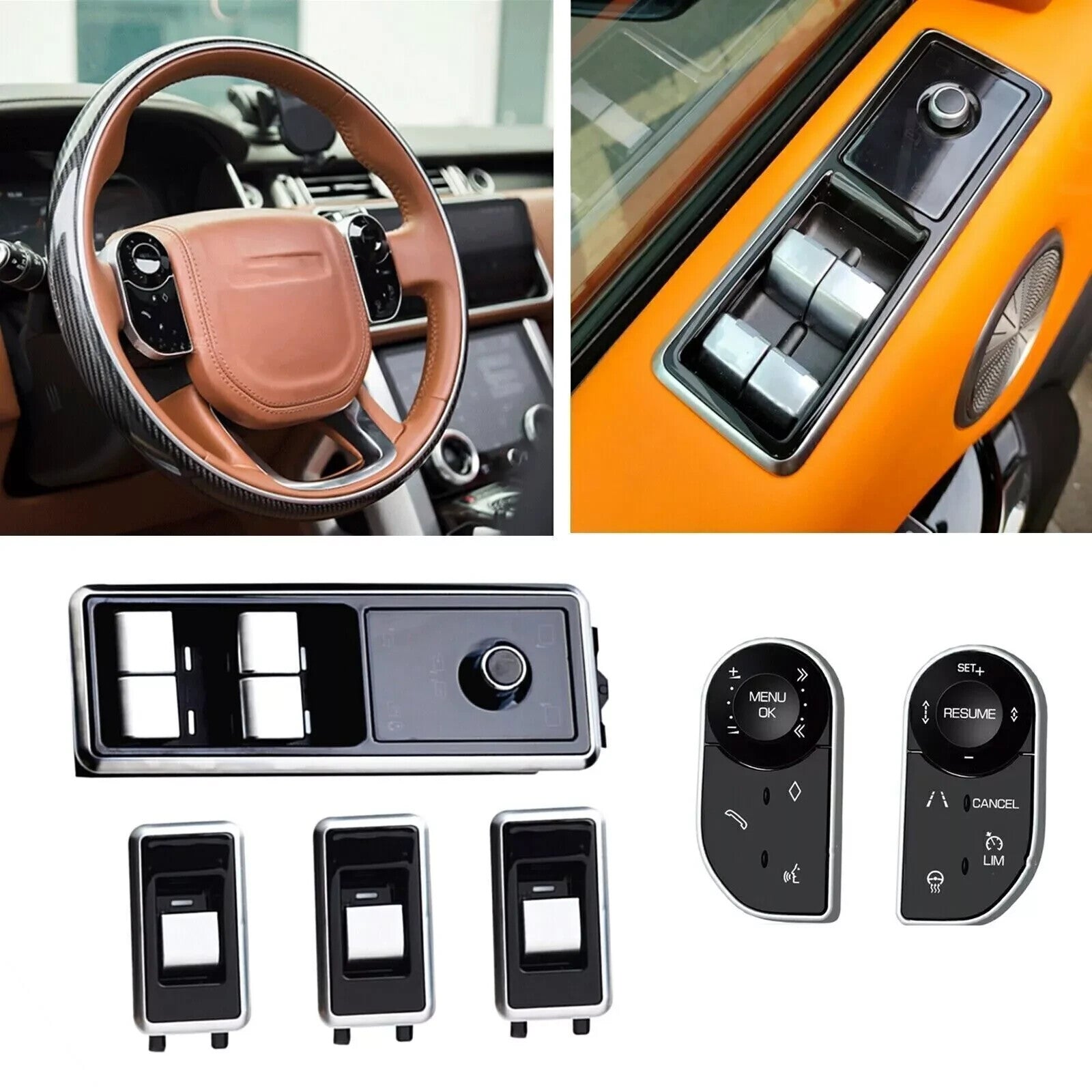 Steering Wheel Control Button + Window Switch for Range Rover L405 2013-2017