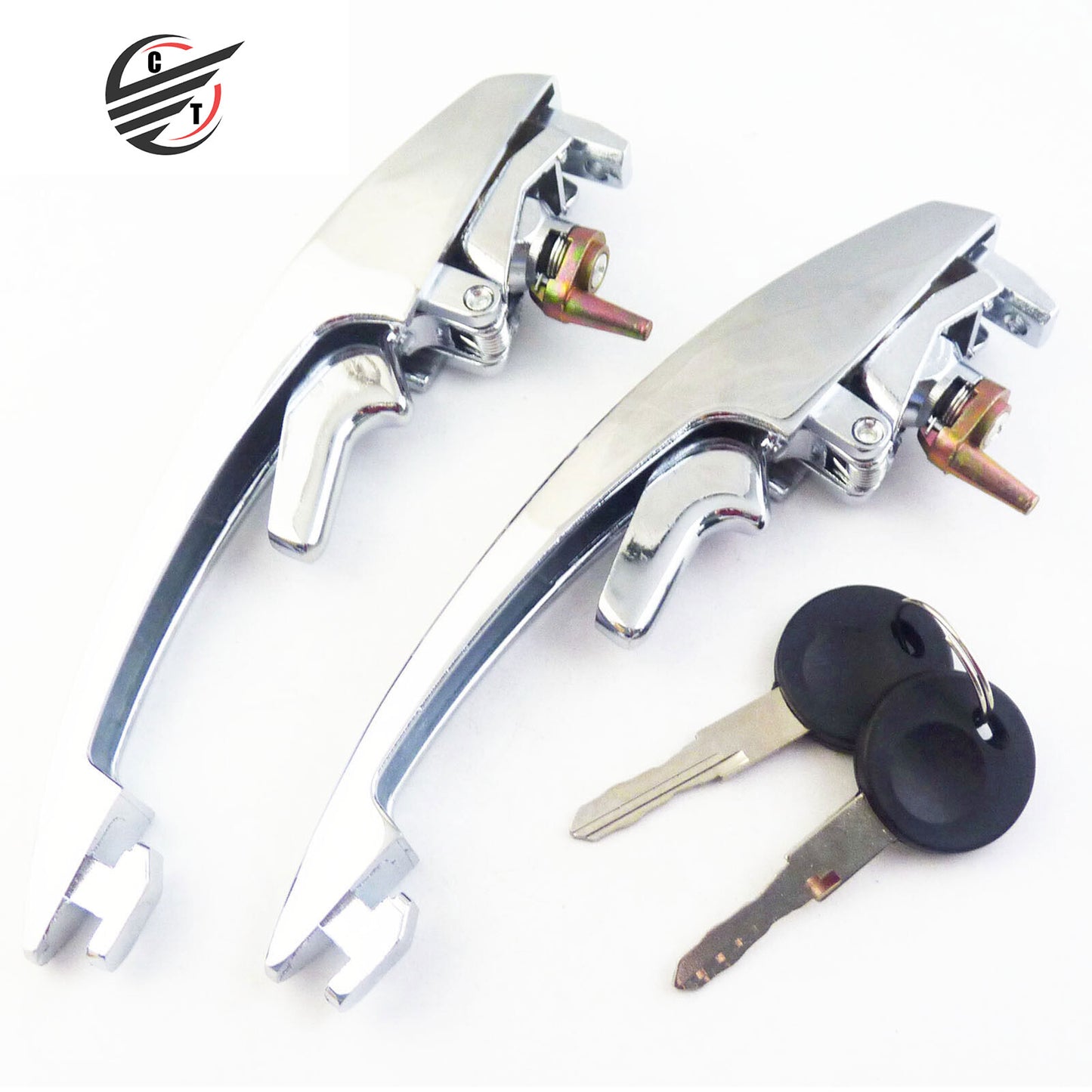 for VW Beetle 1968-1979 OUTER DOOR HANDLE FRONT KEYED ALIKE 113898205M 2Pcs New