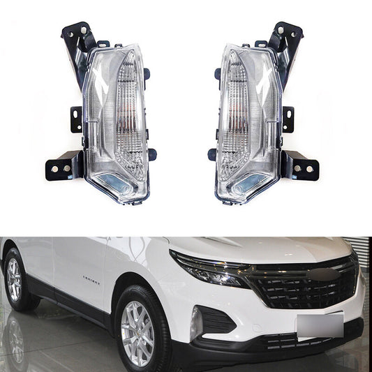 Pair for Chevrolet Equinox 2021 2022 Front Fog Lights Daytime Running Light