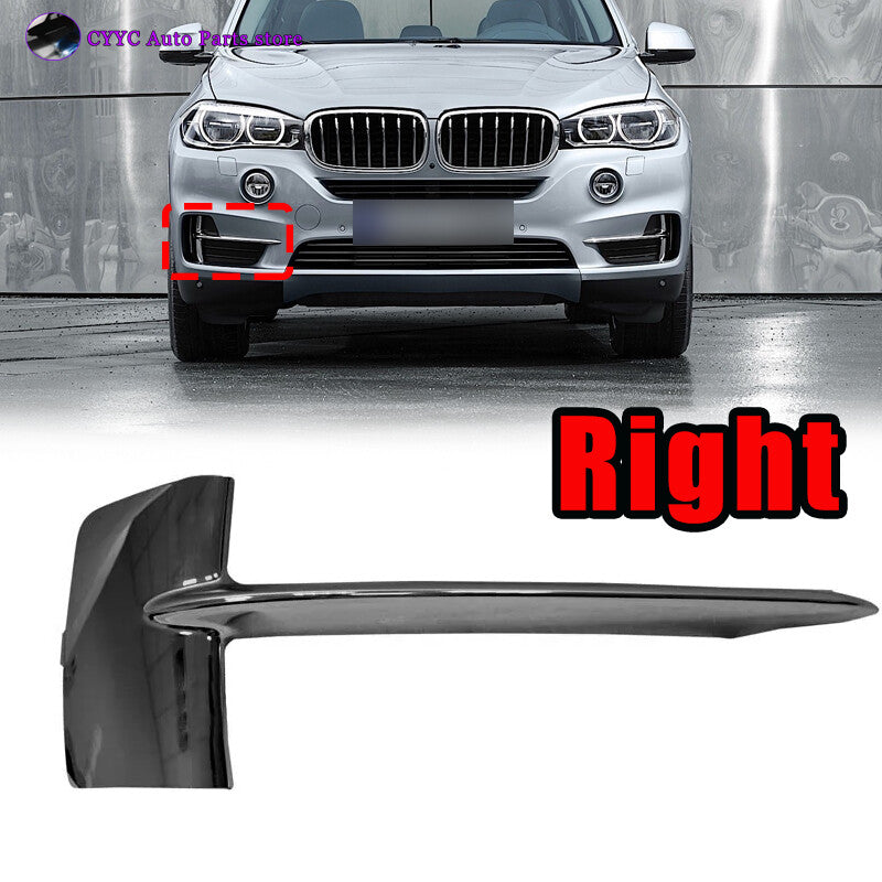 1Pcs RH Front Bumper Pure Black Excellence Chrome Grill 7325395 for BMW X5 F15