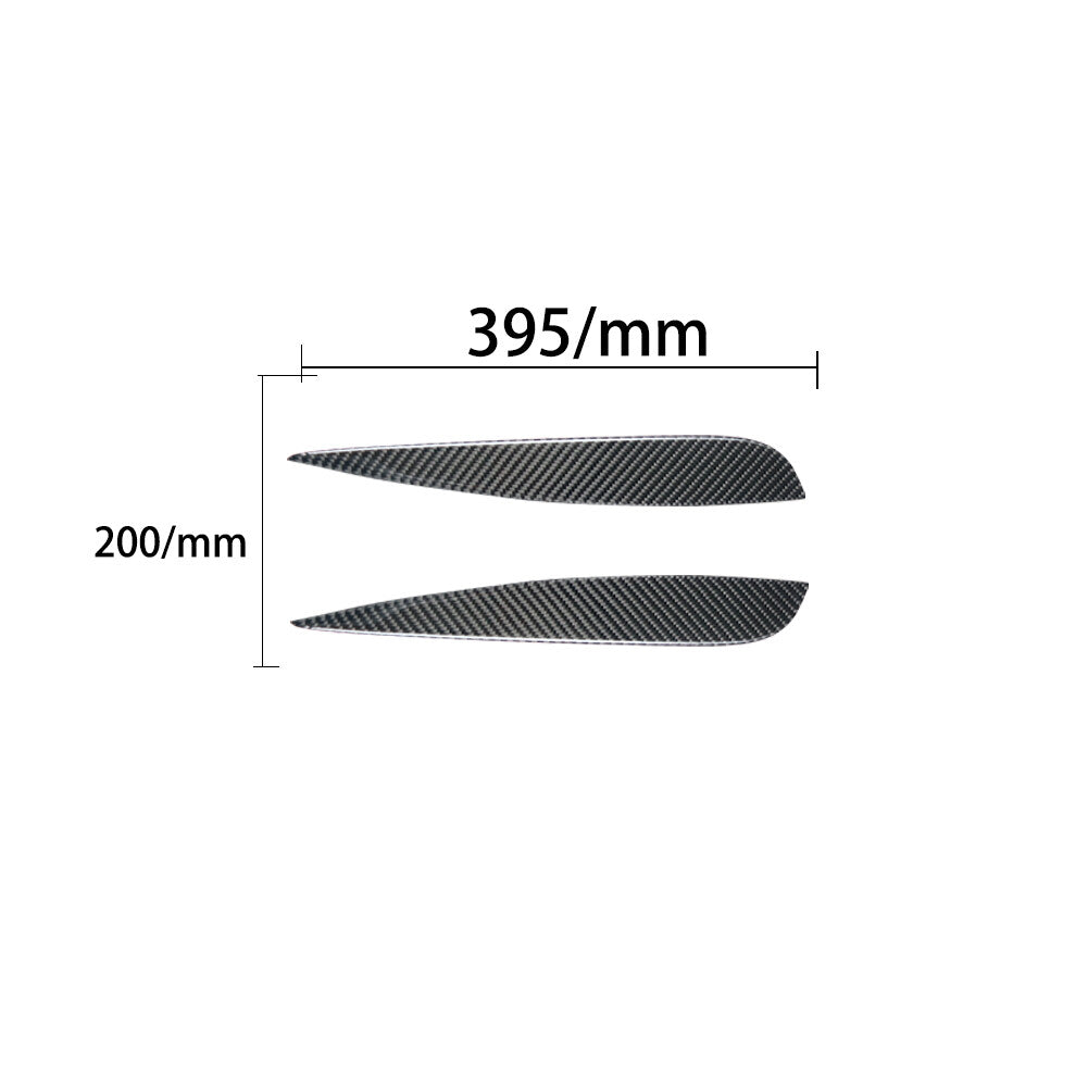 2Pcs Carbon Fiber Gear Shift Side Cover Trim for Infiniti FX 2009-13/QX70 14-17