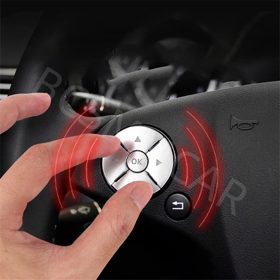Steering Wheel Button Sticker Trim Fit for Mercedes-Benz E-Class W212 2010-2013
