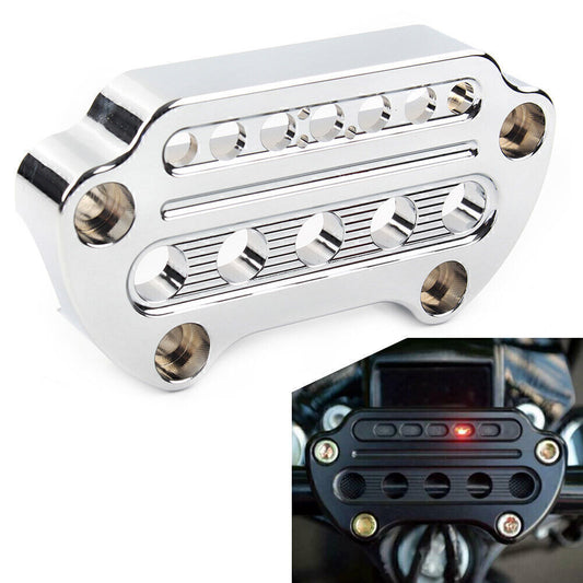 Fit for Harley Sportster XL883 XL1200 Dyna Indicator Handlebar Top Clamp Motorcycle