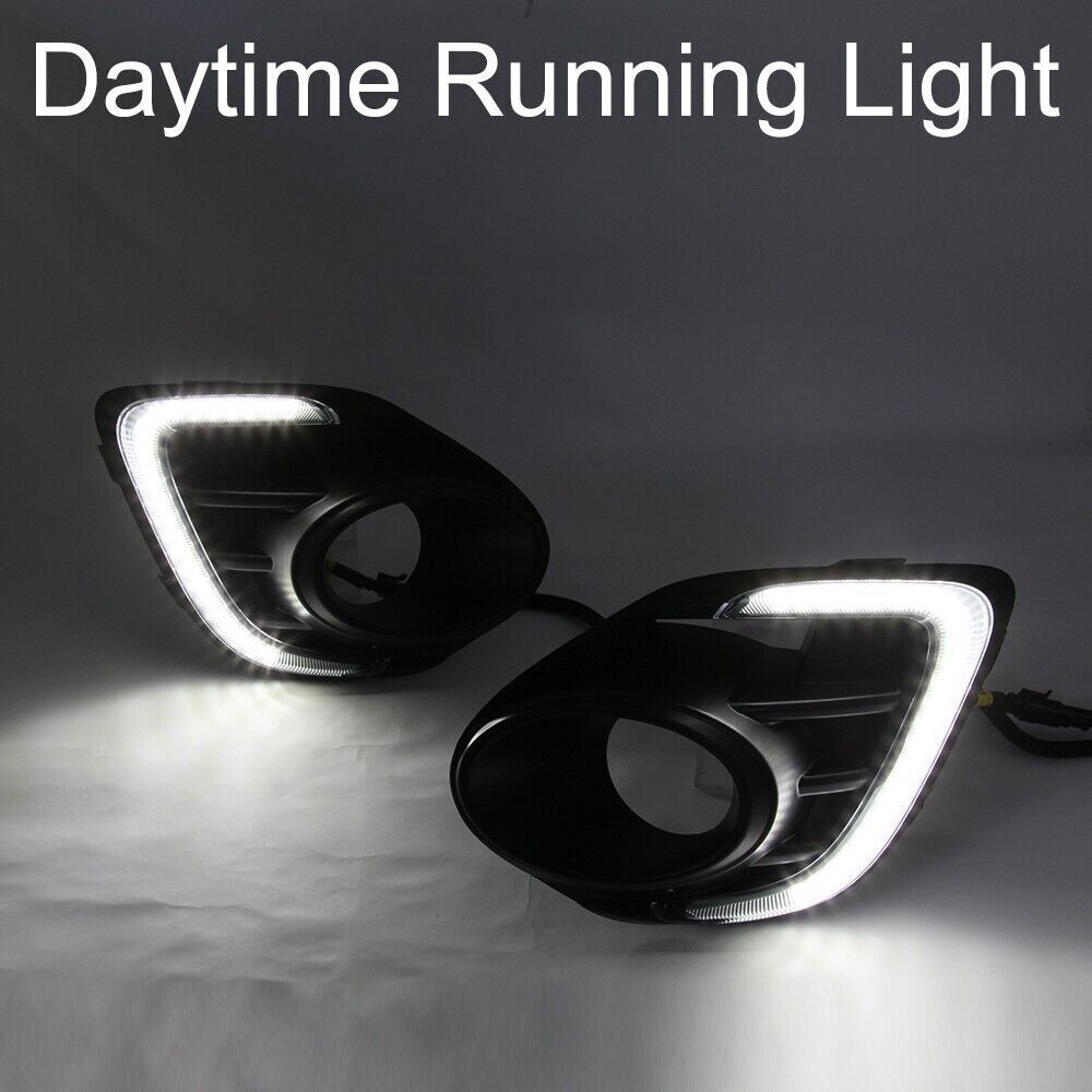 for Mitsubishi Lancer 2016-2017 18 Daytime Running Lights LED Front Fog Lamp DRL