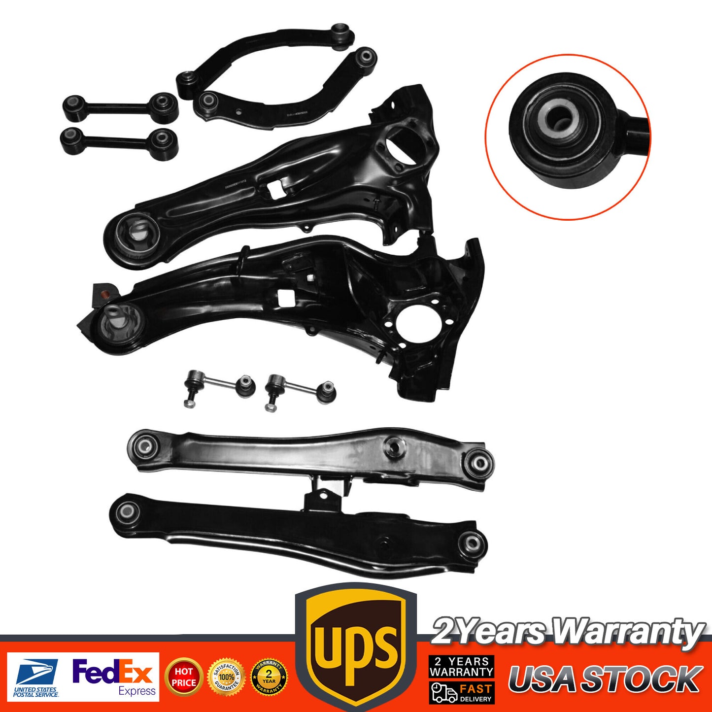 Rear Suspension Control Arm Kit for 2007-2016 for Jeep Compass Patriot AWD 5272715AG