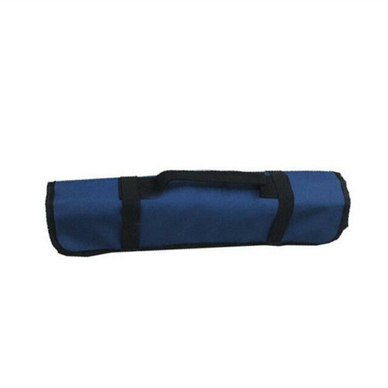Car Blue Folding Wrench Bag Tool Roll Storage Pocket Pouch Case Organizer Holder