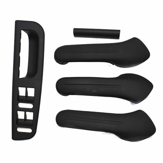 for VW for Golf MK4 Black Interior Door Grab Handle Cover Switch Bezel Trim New 5pcs