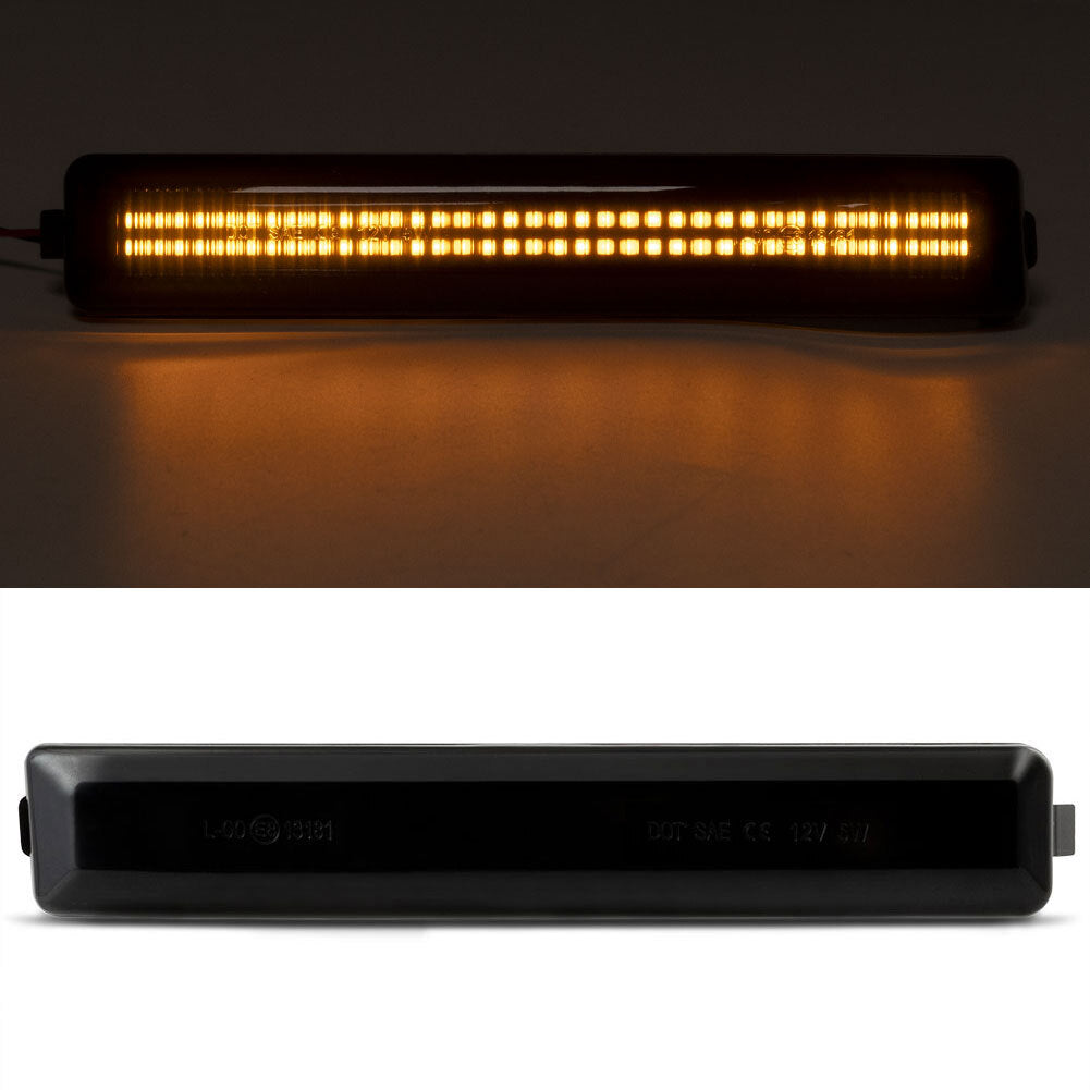 2PCS LED Smoked Lens Under Side Mirror Turn Signal Lights for Ford F-150 09-14