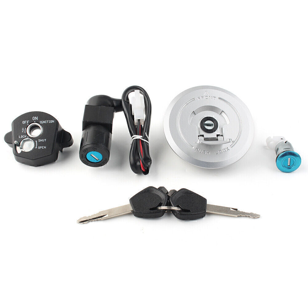 Ignition Switch Fuel Gas Cap for Seat Lock Key Set Fit for Honda CBR125 CBR 150R 125R
