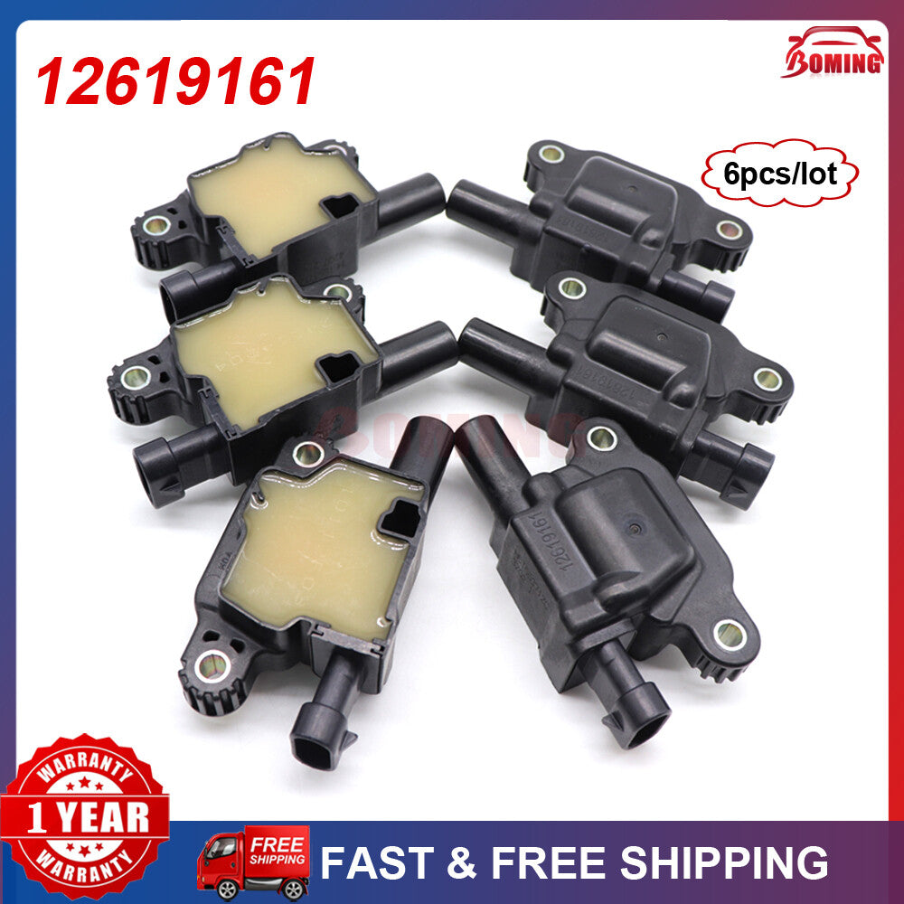 6pc High Quality Ignition Coils for GMC for Chevy for Sierra Silverado 1500 for Corvette CTS