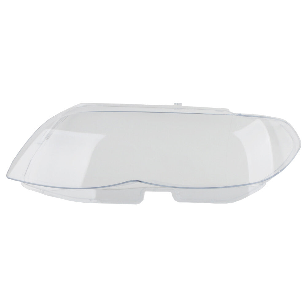 Pair of headlight lens covers, L+R transparent, suitable for 2004-06 for BMW X5 E53 530i 544i