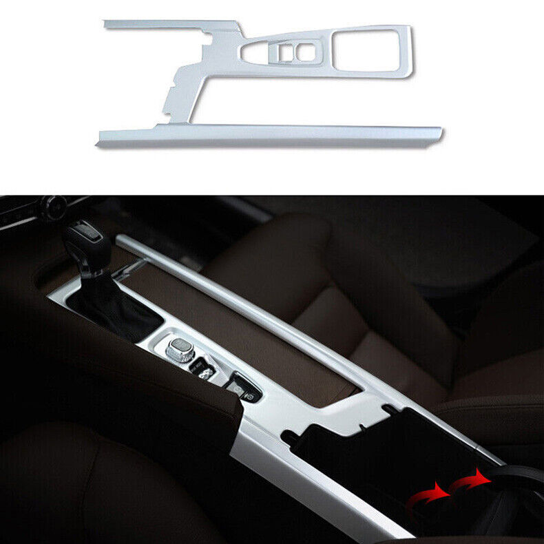 for Volvo S90 2017-22 Silver ABS Center Console Gear Shift Box frame cover Trim