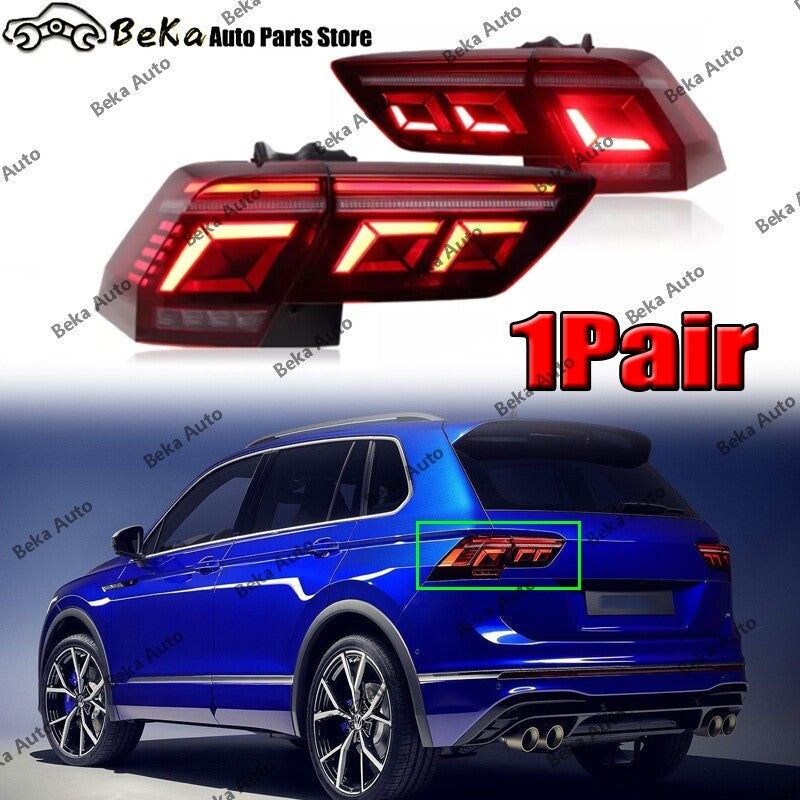 One set of LED taillight components suitable for Volkswagen for Tiguan 2017 - 2022 models.
