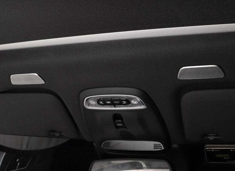 Silver Titanium Rear Reading Light Lamp Frame Trim Fit for Volvo V90 2017-2022