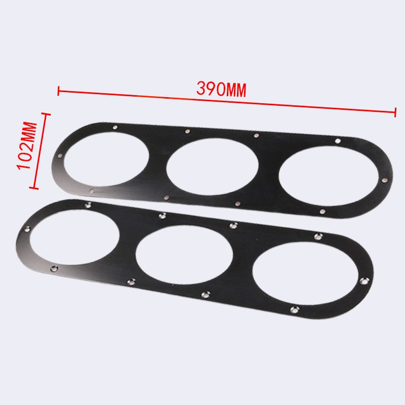 2Pcs Car Rear Bumper Race Air Diversion Diffuser Panels Kit Universal Black