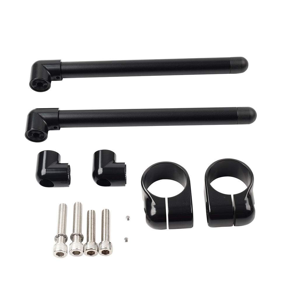 Cafe Racer Bars 7/8 Motorcycle Universal Clip-On Handlebar Fork Tube 48MM