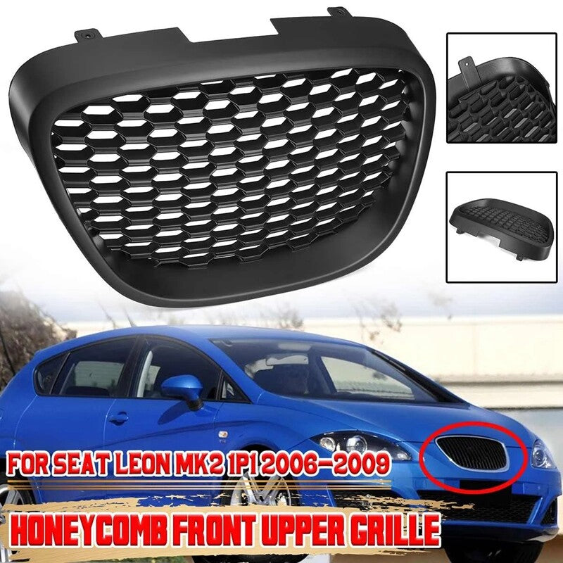 Leon MK2 1P1, 2006-2009, with a black honeycomb grille and no damaged seats.