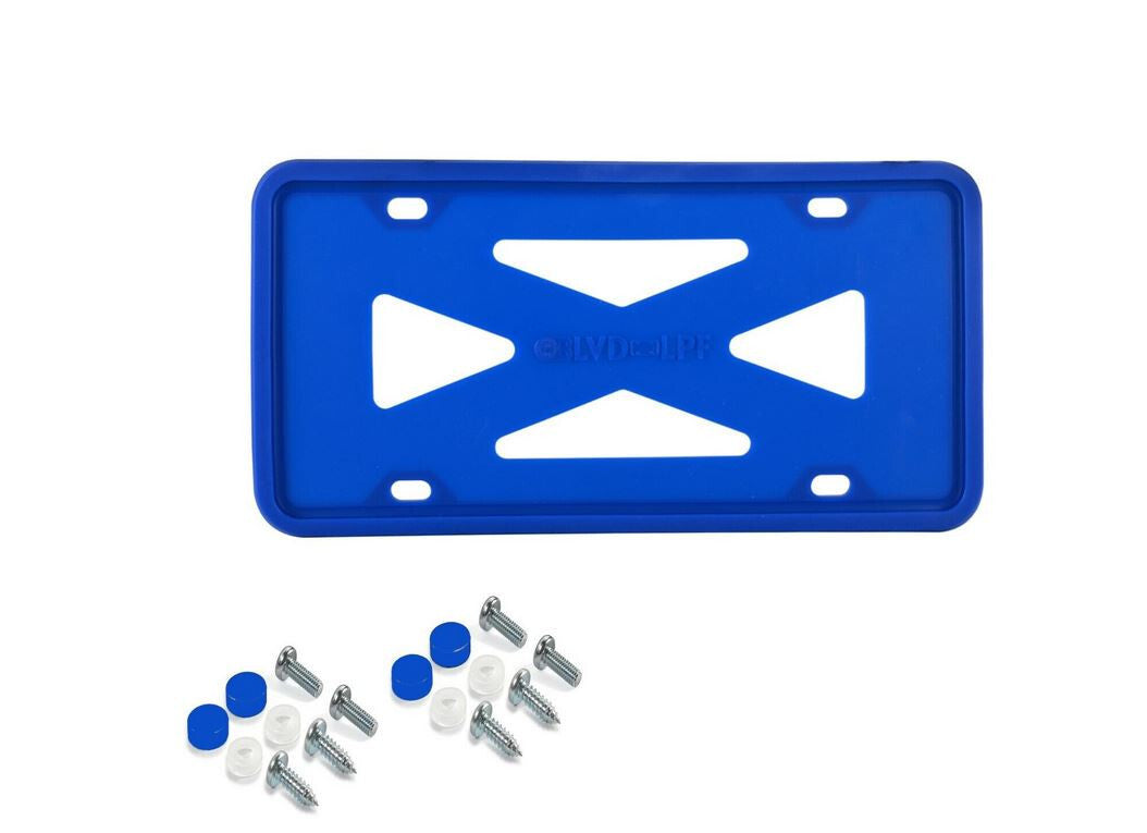 Car license plate frame cover cap trunk blue silicone for Genesis