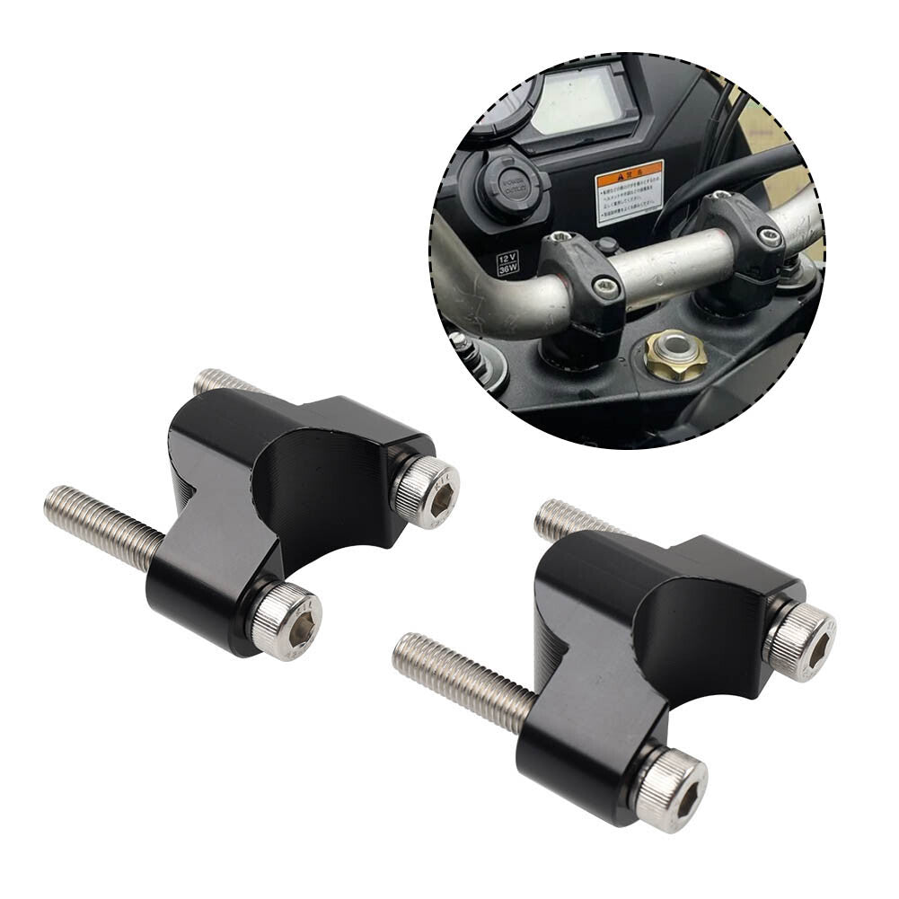 1 1/8 28mm Handlebar Riser Clamp Mount Bracket Black For CFMOTO 800MT 21-23