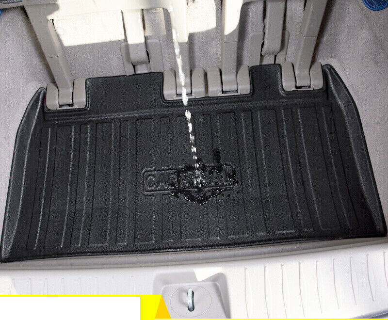 for Kia Carnival 2022-2023 Black Rear Cargo Liner Trunk Floor Mat Waterproof Pad