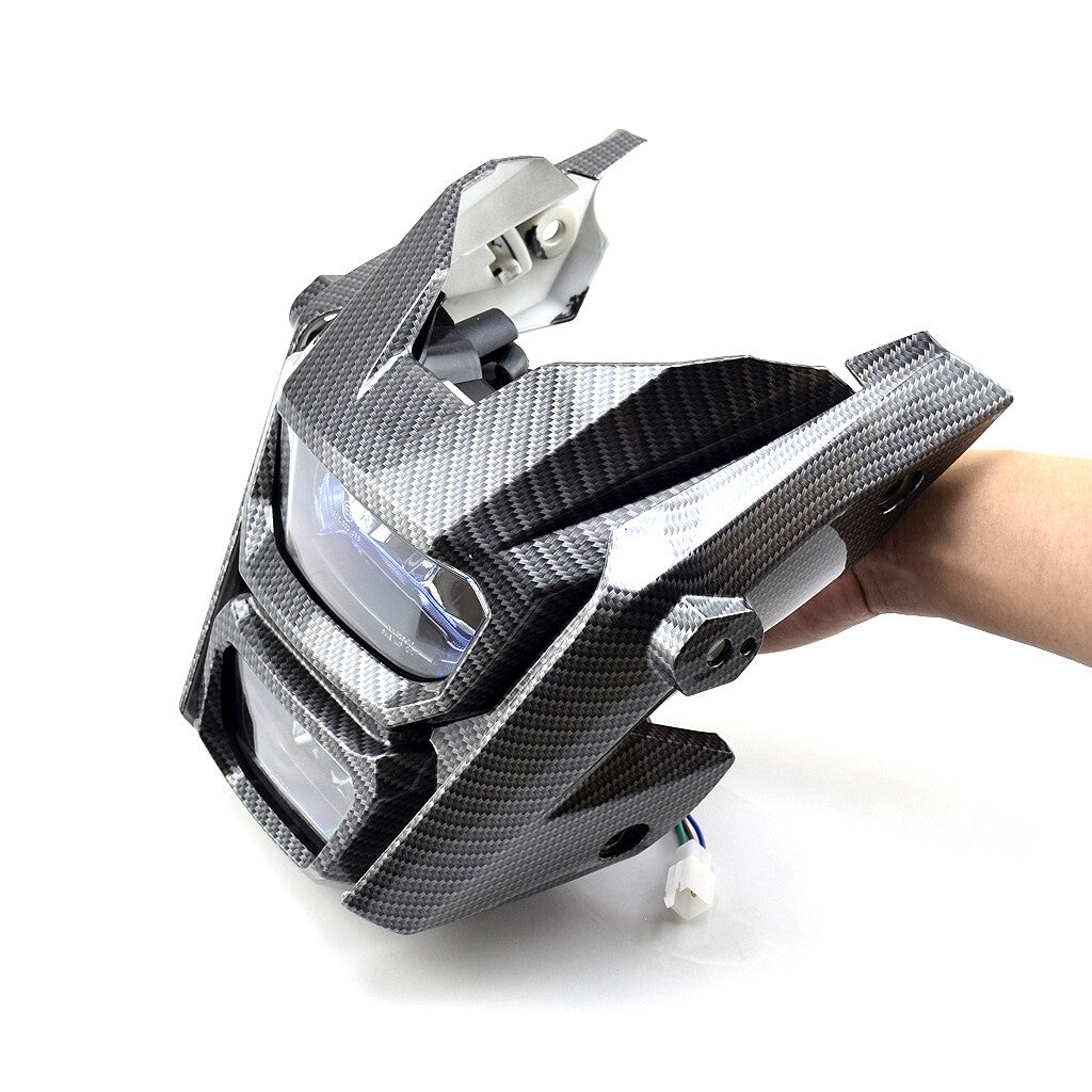 LED Headlight Monkey Front Light Lamp Cover for Honda Grom MSX125 2016-2018