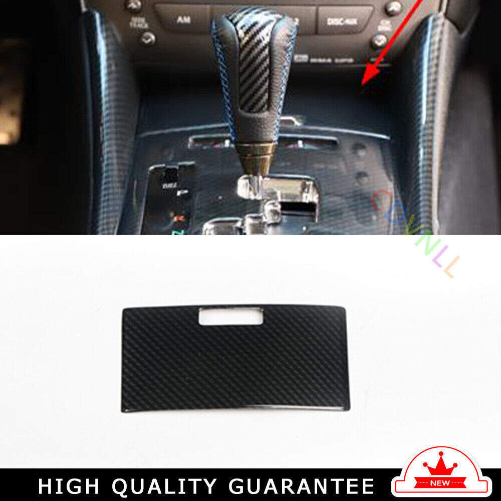 Console Storage Box Cover Trim Interior for Lexus IS 06-11 Black Carbon Fiber