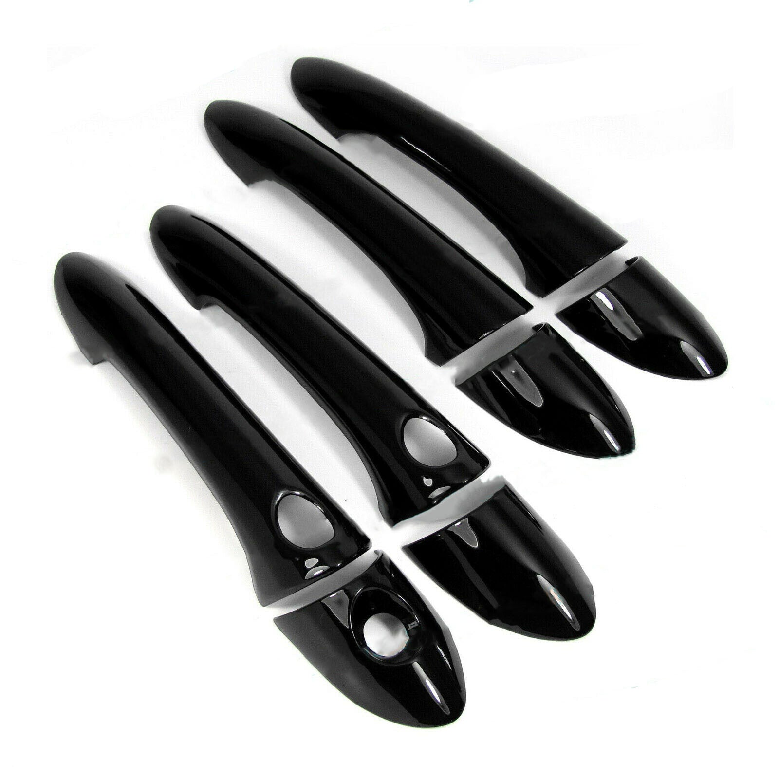 For 11-14 for Hyundai Sonata Glossy Piano Black Side for Smart Door Handle Covers Trims