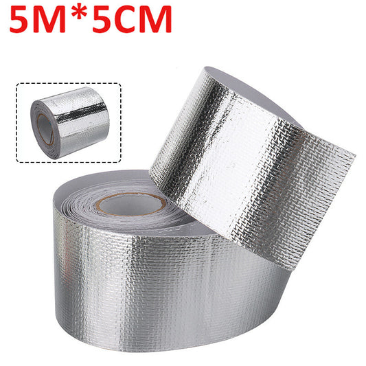 5M Car Exhaust Pipe Heat Shield Wrap Tape Foil Heat Insulating Tape Wrap Shield