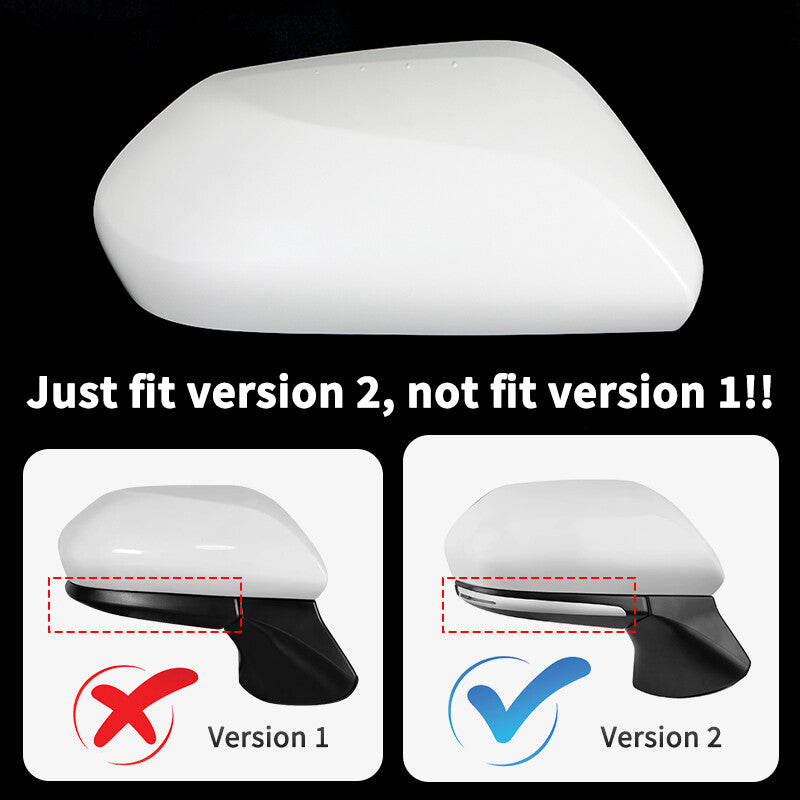 Passenger Right Side Wing Mirror Cover Cap White Fit for Toyota for CAMRY 2018-2023