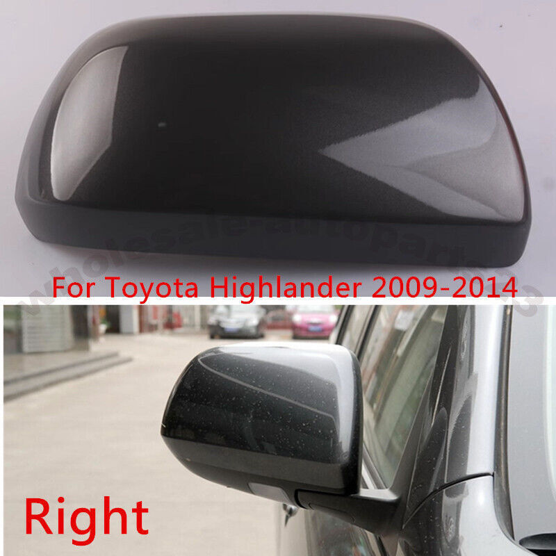 Gray Right Rearview Door Mirror Cover Shell Cap for Toyota Highlander 2009-2014