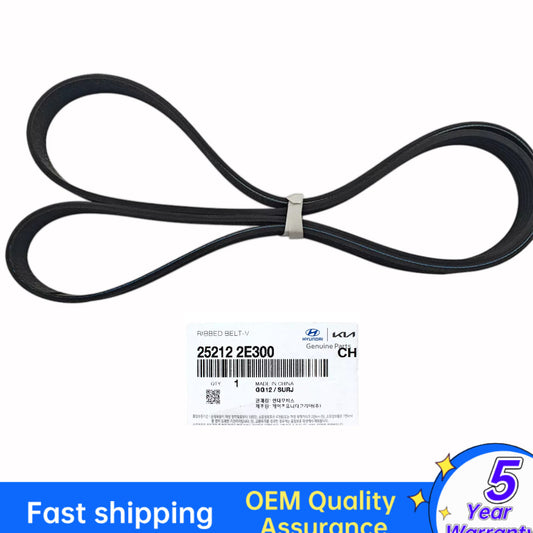 Serpentine Belt V-Belt for 2016-20 for Tucson for Veloster for Elantra 252122E300