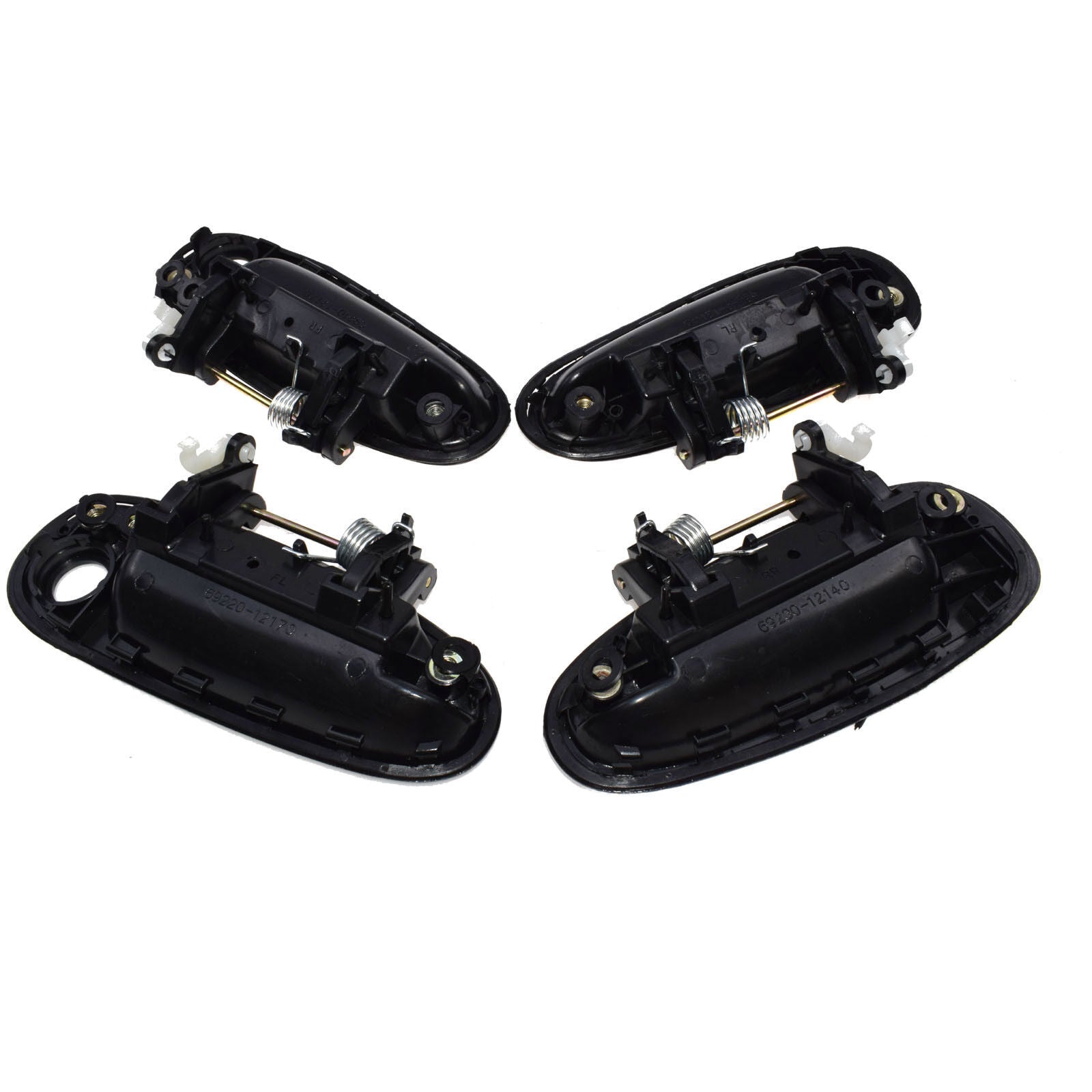 for TOYOTA for COROLLA 93-97 Outside Door Handle Front Rear Left Right Black 4 Pcs